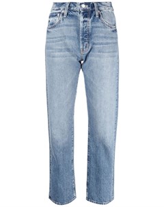 Укороченные прямые джинсы средней посадки Mother