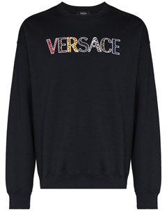 Толстовка с вышитым логотипом Versace