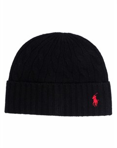 Шапка бини Polo Pony фактурной вязки Polo ralph lauren