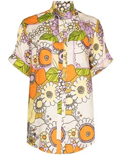 Рубашка оверсайз Farrah с цветочным принтом Alemais