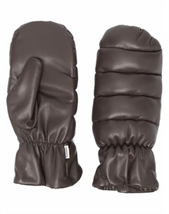 Дутые перчатки из искусственной кожи Nanushka