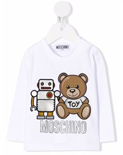 Топ Teddy Robot с длинными рукавами Moschino kids