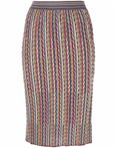 Трикотажная юбка с графичным принтом M missoni