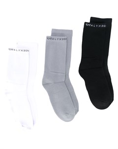 Комплект из трех пар носков с логотипом 1017 alyx 9sm