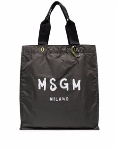 Большая сумка тоут с логотипом Msgm