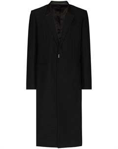 Жаккардовое однобортное пальто с монограммой Givenchy