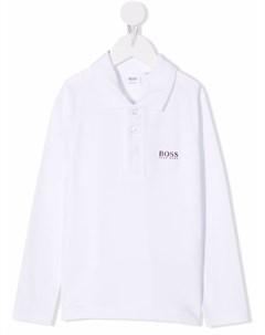 Рубашка поло с логотипом на груди Boss kidswear