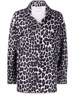 Куртка рубашка с леопардовым принтом Parosh