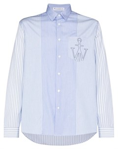 Рубашка в технике пэчворк с логотипом Jw anderson