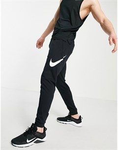 Черные джоггеры с логотипом галочкой Nike training