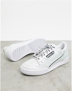 Бело черные кроссовки Continental 80 Adidas originals