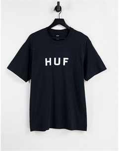Черная футболка с логотипом Essentials OG Huf