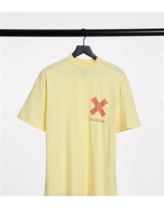 Коричневая футболка с логотипом Unisex Collusion