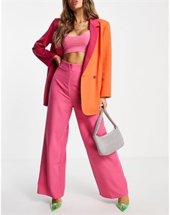 Ярко розовые брюки с широкими штанинами от комплекта Lasula