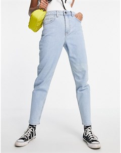 Светло голубые джинсы в винтажном стиле с завышенной талией Vinnie Object
