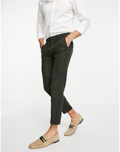 Костюмные брюки цвета хаки в крапинку Premium Jack & jones