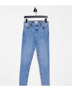 Голубые выбеленные зауженные джинсы до щиколотки с завышенной талией Tall Emily Miss selfridge
