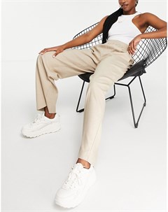 Широкие брюки из переработанных материалов c эластичным поясом и стрелками спереди Femme Selected