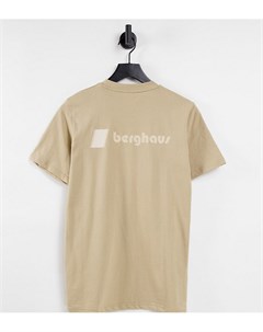 Бежевая футболка с логотипом спереди и сзади Heritage эксклюзивно для ASOS Berghaus