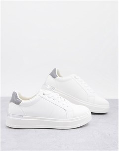 Белые кроссовки с серебристой фурнитурой Marilyn Schuh