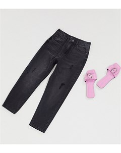 Черные джинсы в винтажном стиле с завышенной талией Vero moda petite