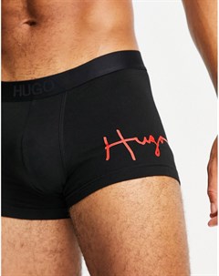 Черные плавки с текстовым логотипом HUGO Hugo bodywear