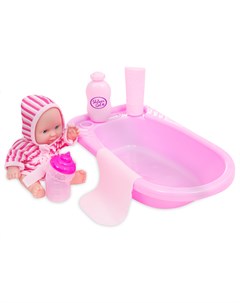 Игровой набор Baby baby Кукла пупс с ванночкой и аксессуарами 20 см Mia club