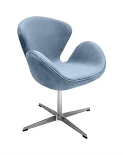 Кресло Swan Chair серый искусственная замша FR 0654 Bradex