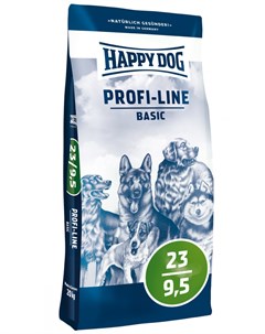 Сухой корм для собак Profi Line Basis 23 95 20 кг Happy dog
