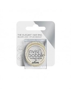 Резинка браслет для волос Stay Gold с подвесом 3 шт Slim Invisibobble
