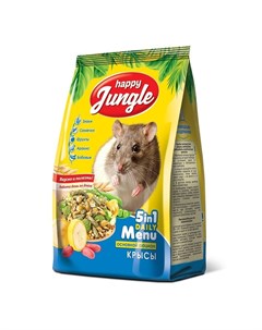 Сухой корм для мышей и песчанок 400 г Happy jungle
