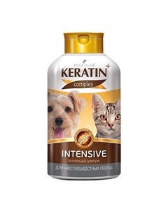 Шампунь Intensive для жесткошерстных кошек и собак 400 мл Rolfclub keratin+