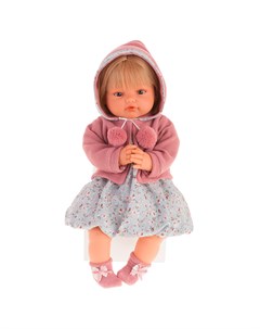 Кукла Изабелла в темно розовом плачущая 42 см Antonio juan