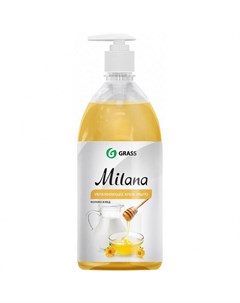 Жидкое крем мыло для рук Milana Молоко и мед 1 л Grass