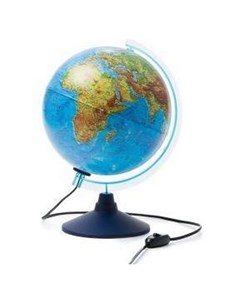 Глобус Земля физико политический интерактивный с подсветкой диаметр 250 мм Globen
