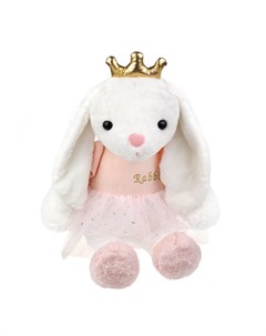 Мягкая игрушка Зайка Принцесса 45 см ТМ Fluffy family