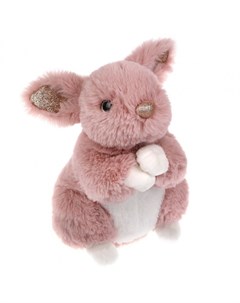 Мягкая игрушка Зайка розовый 20 см ТМ Fluffy family