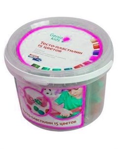 Набор для детской лепки Тесто пластилин 15 цветов ТМ Dream makers