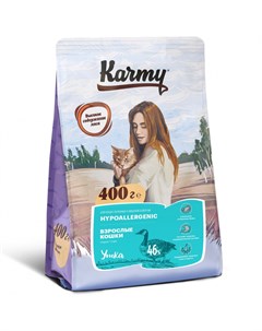 Корм сухой для кошек Гипоаллергенный Утка 400 гр Karmy