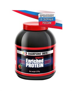 Протеин Sportein Enriched Protein Клубника 2270 г Академия-т