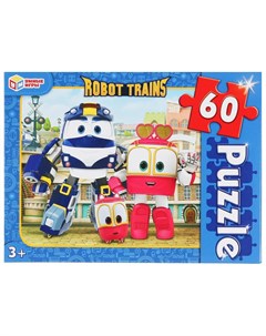 Пазлы Robot Trains 60 деталей ТМ Умные игры