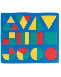 Мозаика с геометрическими фигурами большая синий ТМ Флексика