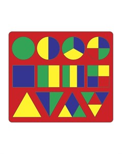 Мозаика с геометрическими фигурами большая красный ТМ Флексика