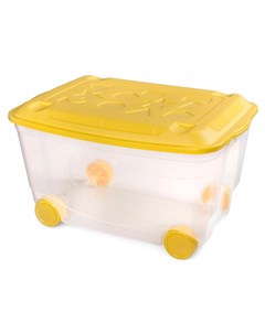 Ящик для игрушек на колесах 580х390х335 мм цвет бесцветный ТМ Пластишка