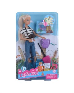 Игровой набор с куклой Lucy Модница 29 см 7 предметов Defa