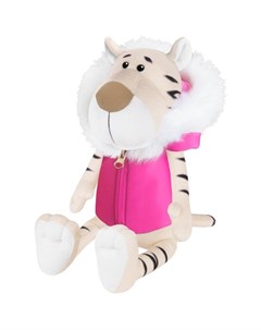 Игрушка мягкая Белая Тигрица в розовой жилетке 20 см Maxitoys luxury