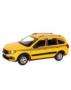 Машинка металлическая LADA GRANTA CROSS Такси желтый масштаб 1 24 Автопанорама