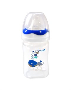Бутылочка для кормления малыша синяя 150 мл Uviton
