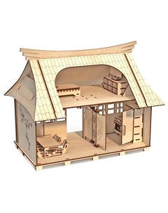 Конструктор Дом для кукол Сакура из дерева Хэппидом