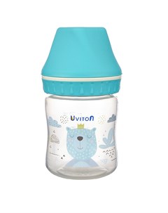 Бутылочка для кормления малыша голубая 125 мл Uviton